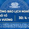 RỒNG Á ​​CHÂU THÔNG BÁO NGHỈ LỄ GIỖ TỔ HÙNG VƯƠNG – GIẢI PHÓNG MIỀN NAM 30/4 & QUỐC TẾ LAO ĐỘNG 01/5